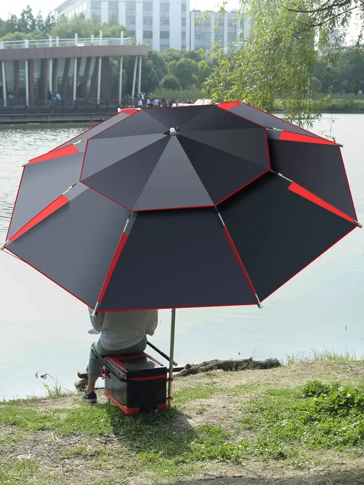 Parasol Umbrella Large - 1 шт. Двухслойный складной большой садовый