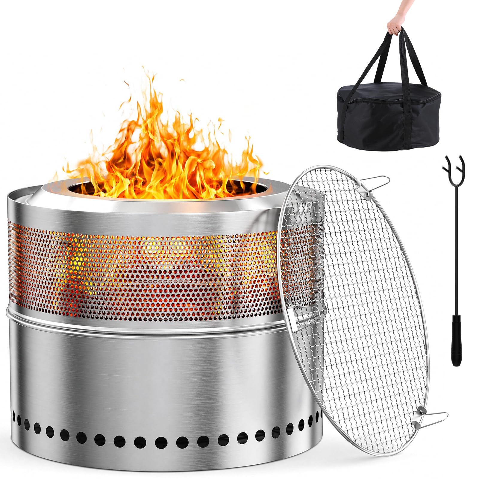 Fire Pit Bowl - Огнище из нержавеющей стали 50 см,