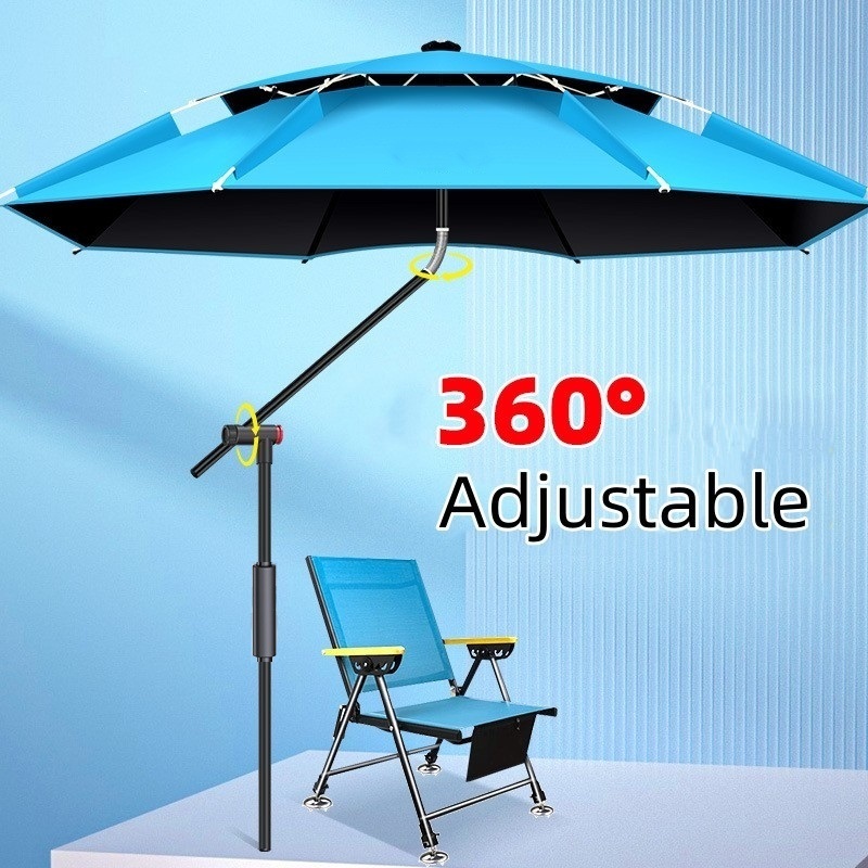 Parasol Umbrella Large - Синий зонт для рыбалки 2,0-2,6 м,