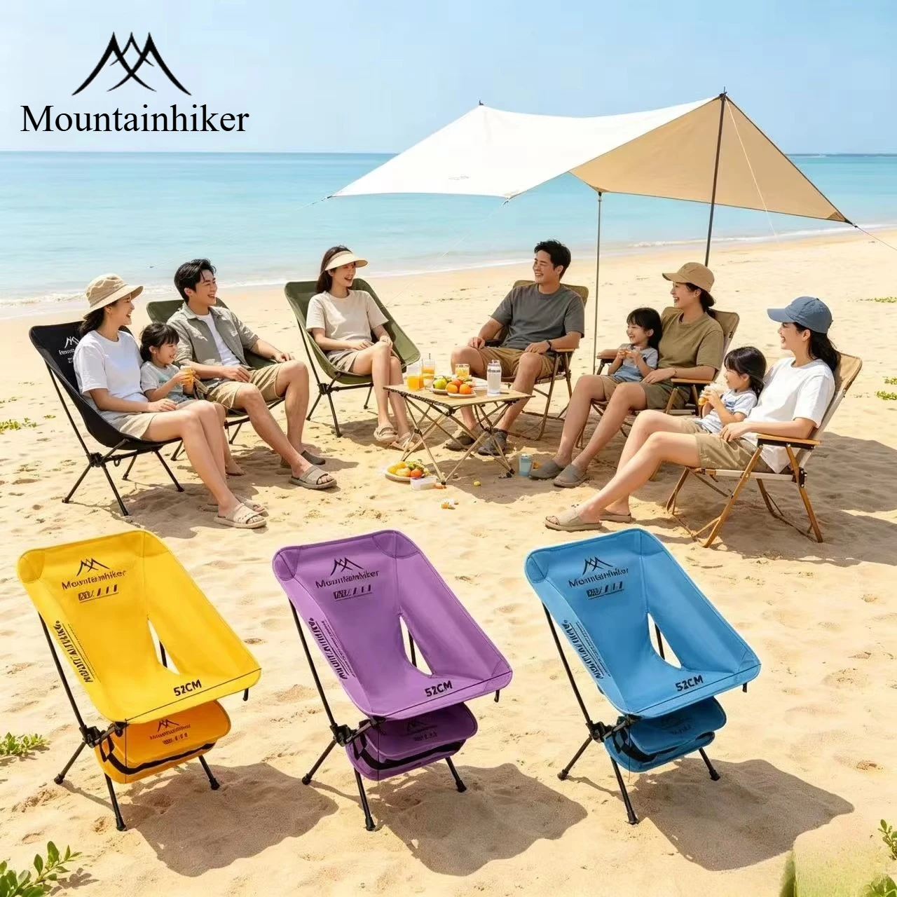Outdoor Furniture Used - Ультралегкое складное кресло-луна из алюминиевого сплава