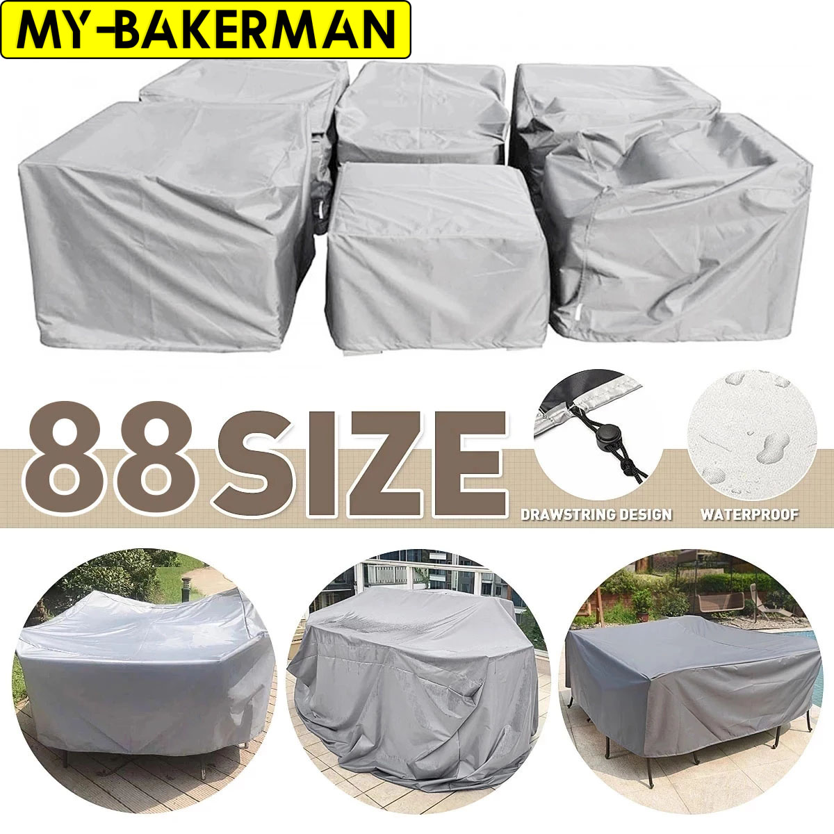 Outdoor Furniture Used - Чехлы для мебели для патио, водонепроницаемые,