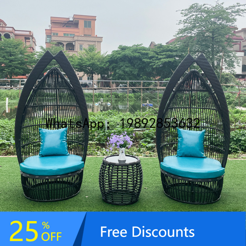 Rattan Lounge Set - Открытый креативный плетеный стул из ротанга,