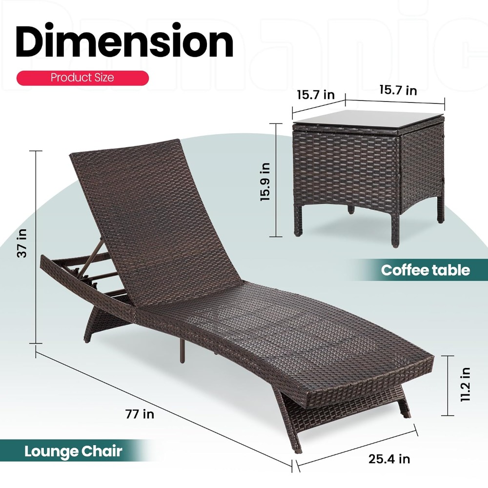 Комплект из 3 шезлонгов для па – обзор и цена Rattan Lounge Set