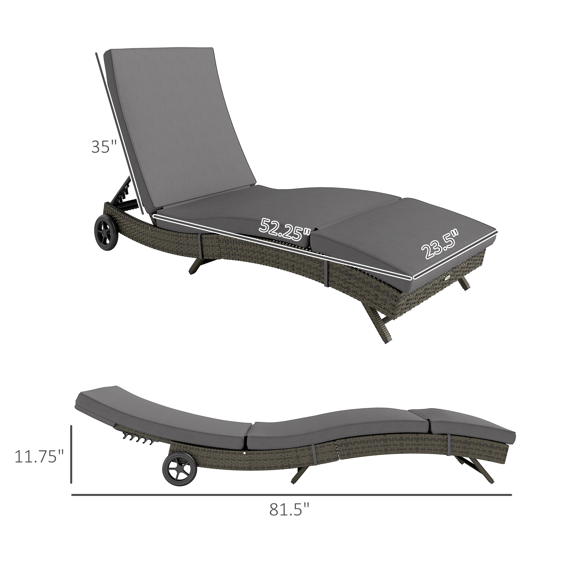 Уличное кресло-шезлонг с регул – обзор и цена Outdoor Furniture Glides