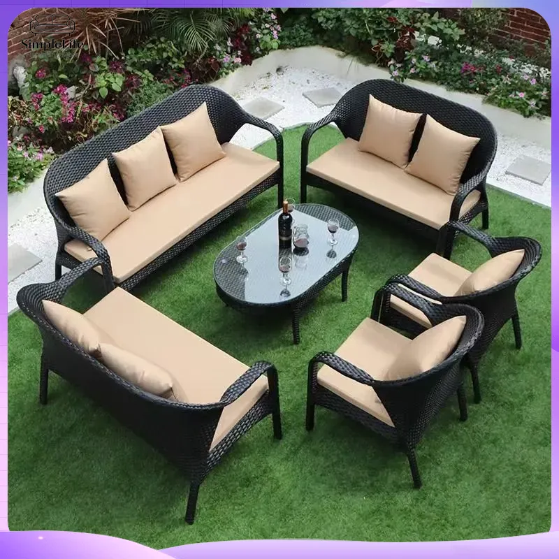 Уличный комплект плетеной мебе – обзор и цена Rattan Lounge Set