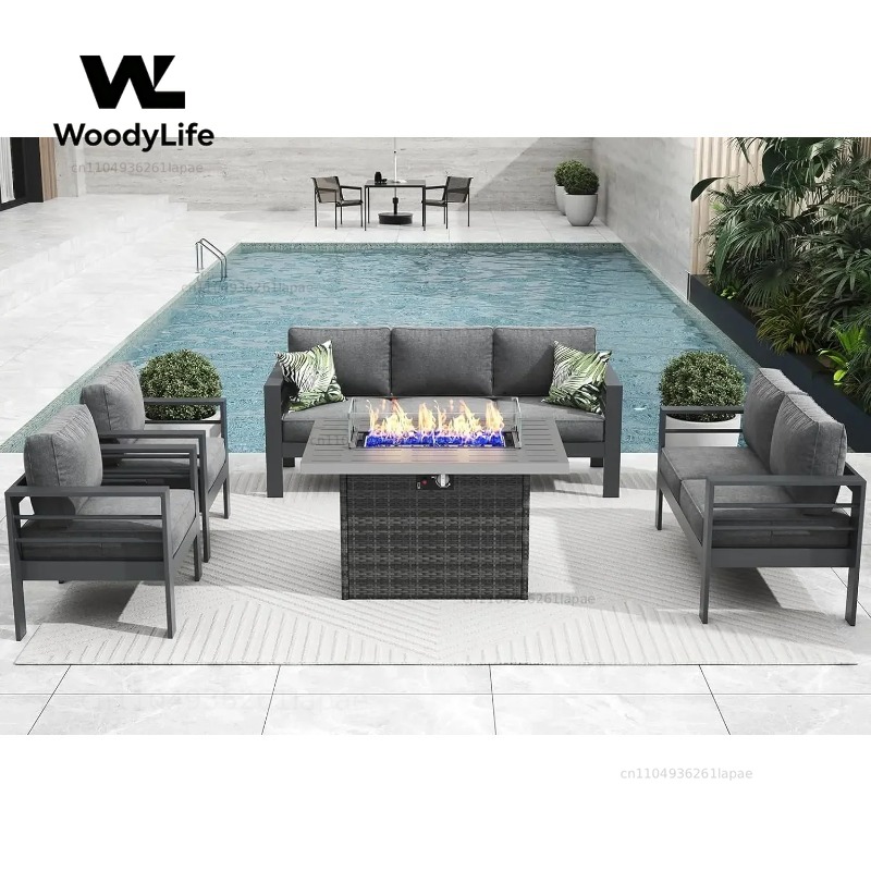Комплект садовой мебели из 5 п – обзор и цена Outdoor Furniture With Fire Pit Table