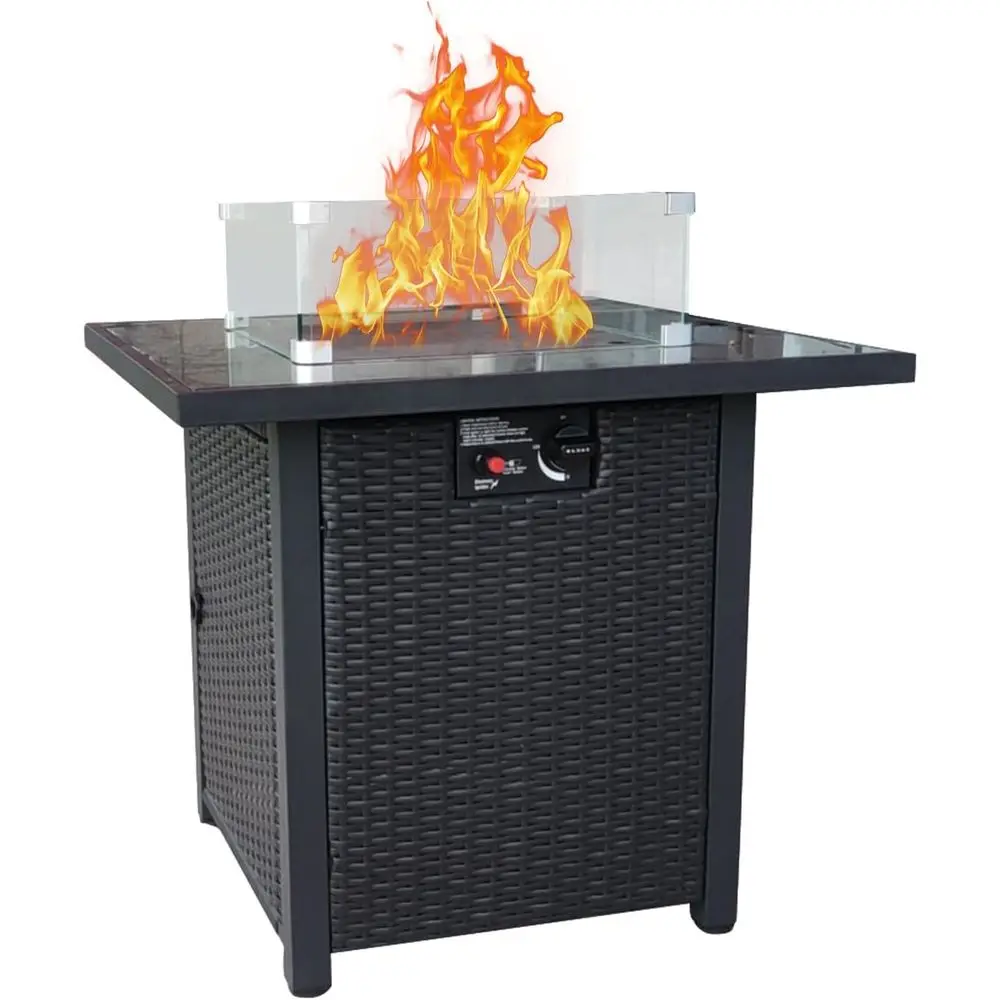 Плетеная мебель для патио, ком – обзор и цена Outdoor Furniture With Fire Pit Table