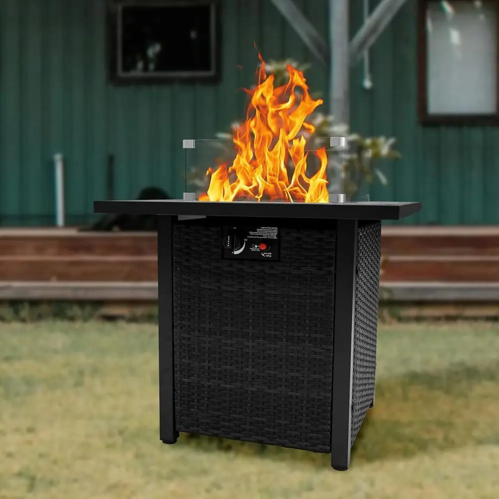 Плетеная мебель для патио, ком – обзор и цена Outdoor Furniture With Fire Pit Table