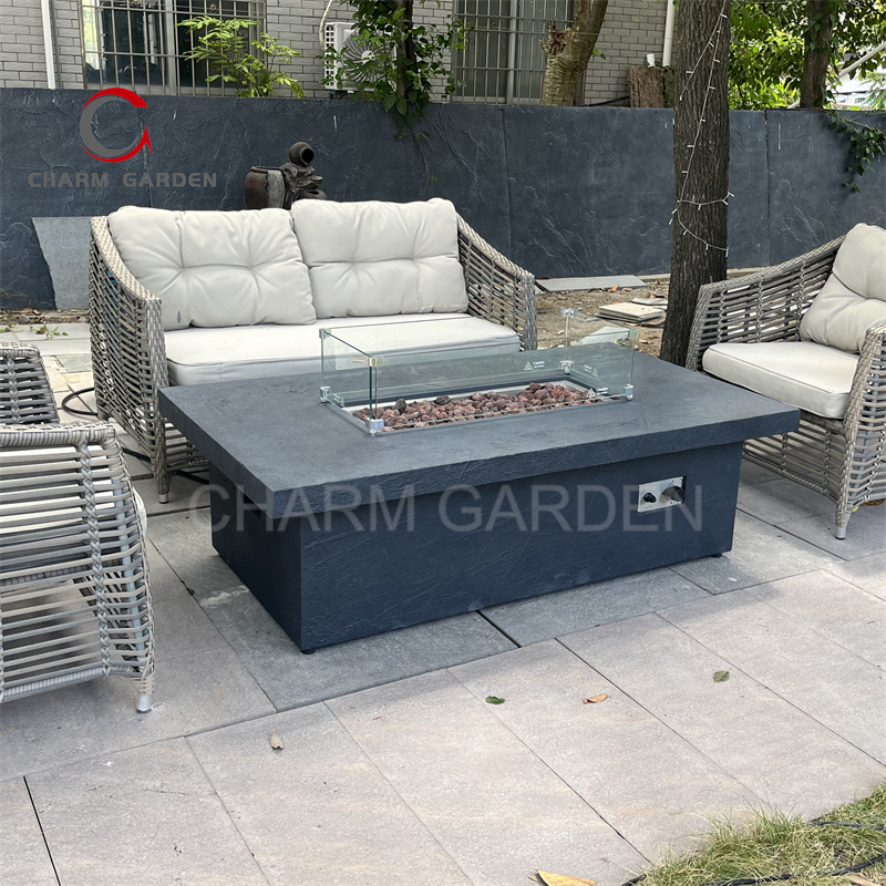 Настольный газовый очаг для па – обзор и цена Outdoor Furniture With Fire Pit Table