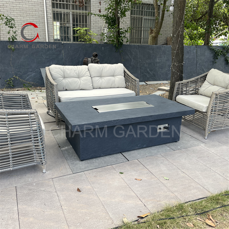 Настольный газовый очаг для па – обзор и цена Outdoor Furniture With Fire Pit Table