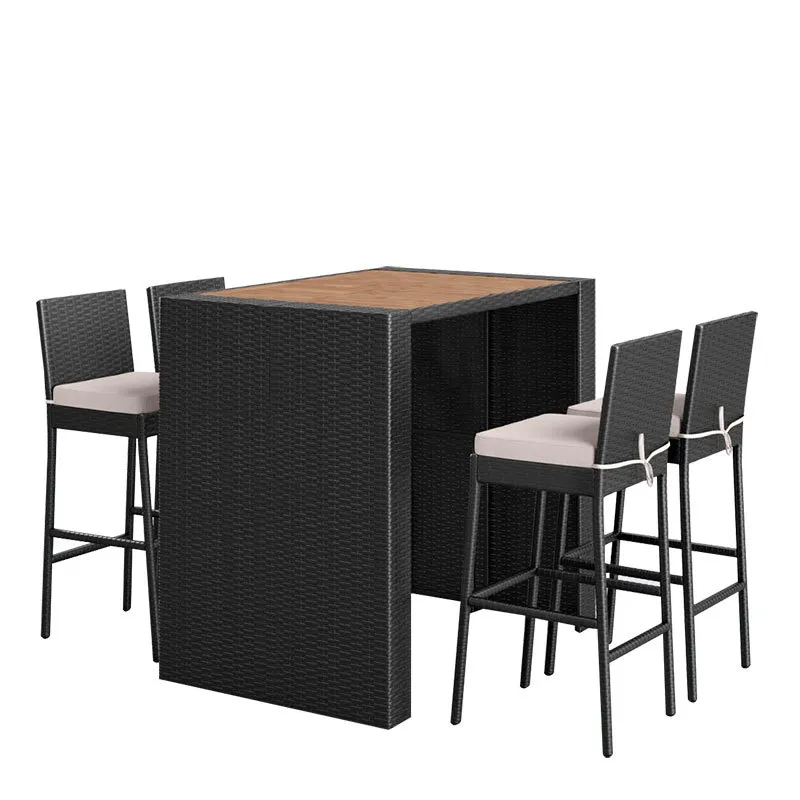 Плетеный барный стол и стулья  – обзор и цена Rattan Lounge Set