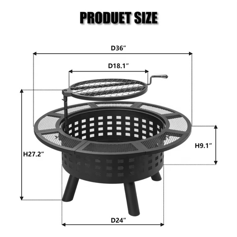 Горячая новинка 2026: Уличный  – обзор и цена Outdoor Furniture With Fire Pit Table