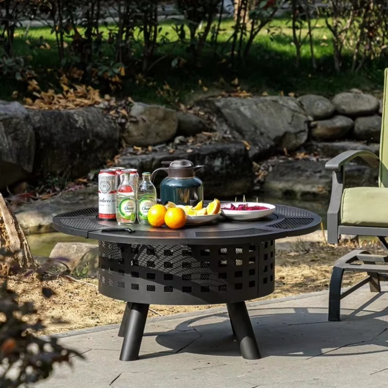 Горячая новинка 2026: Уличный  – обзор и цена Outdoor Furniture With Fire Pit Table