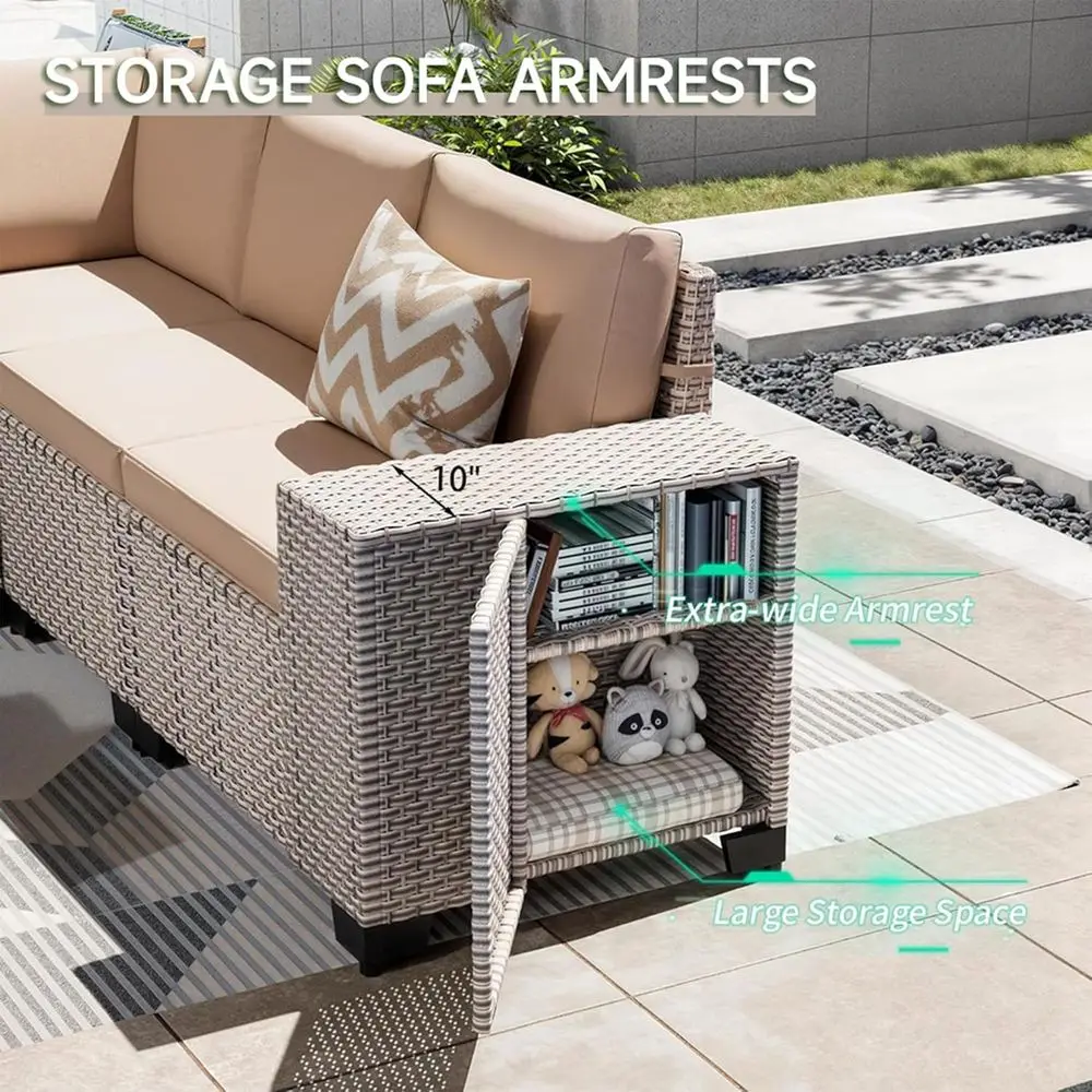 7-местный комплект садовой меб – обзор и цена Outdoor Furniture With Fire Pit Table