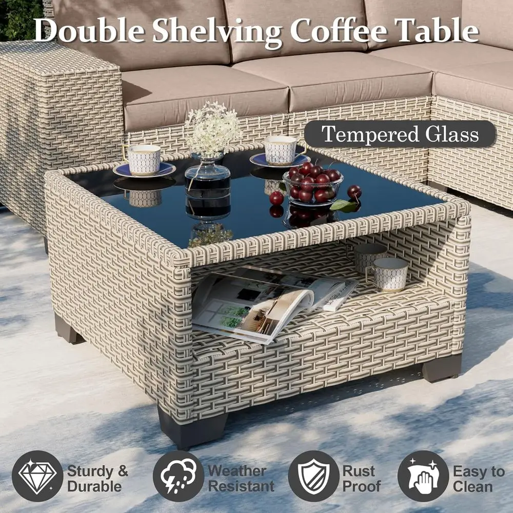7-местный комплект садовой меб – обзор и цена Outdoor Furniture With Fire Pit Table