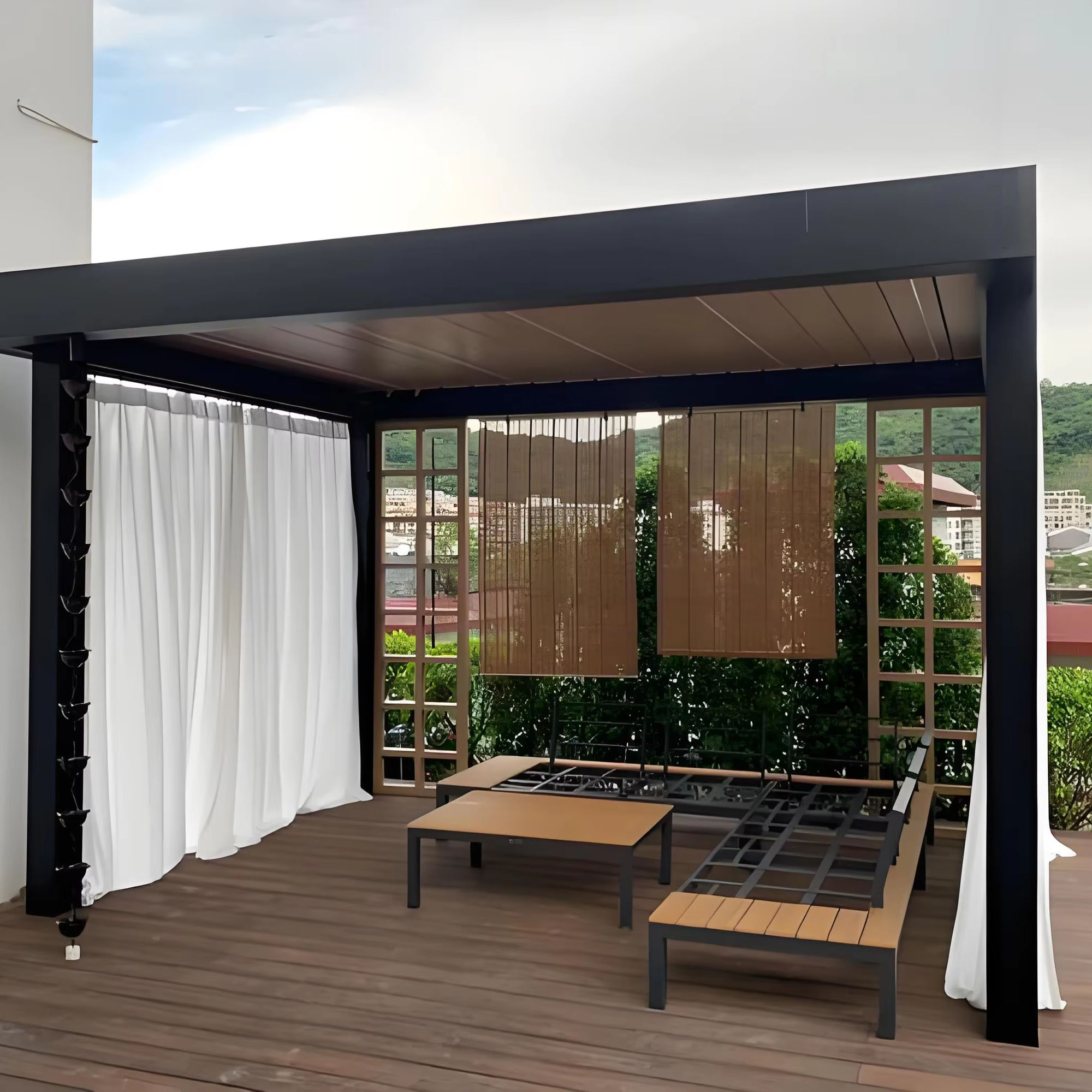 Павильон-пергола из алюминиево – обзор и цена Outdoor Furniture Gazebo