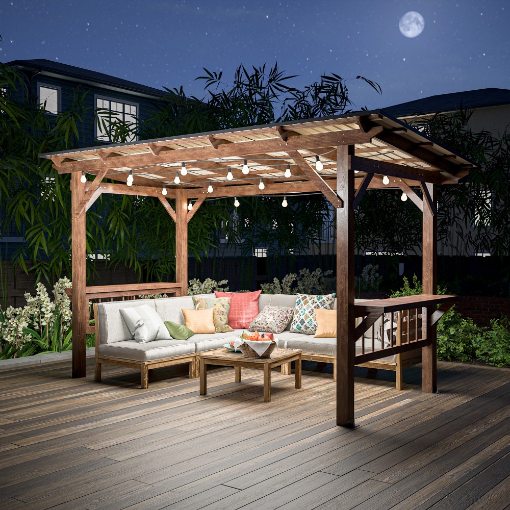 Современная деревянная пергола – обзор и цена Outdoor Furniture Gazebo