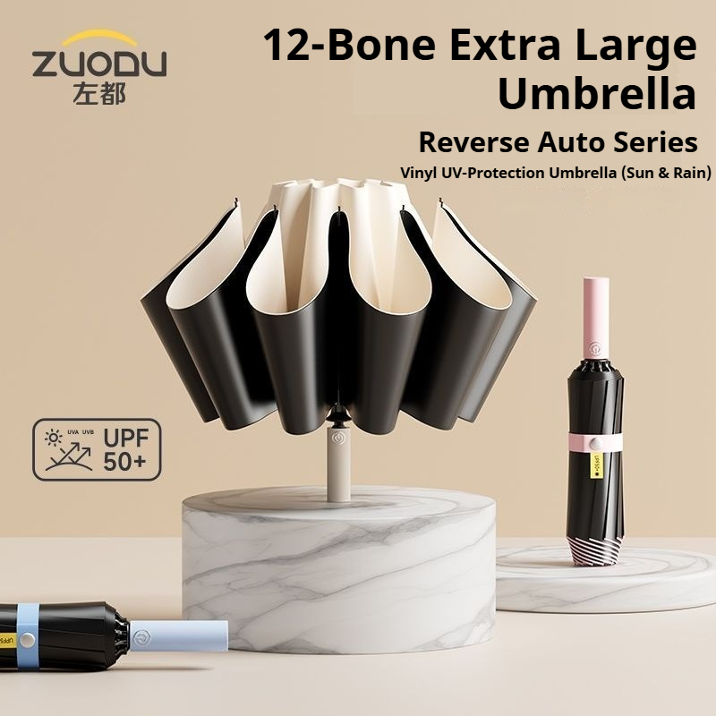Зонт ZUODU полностью автоматич – обзор и цена Parasol Umbrella Large