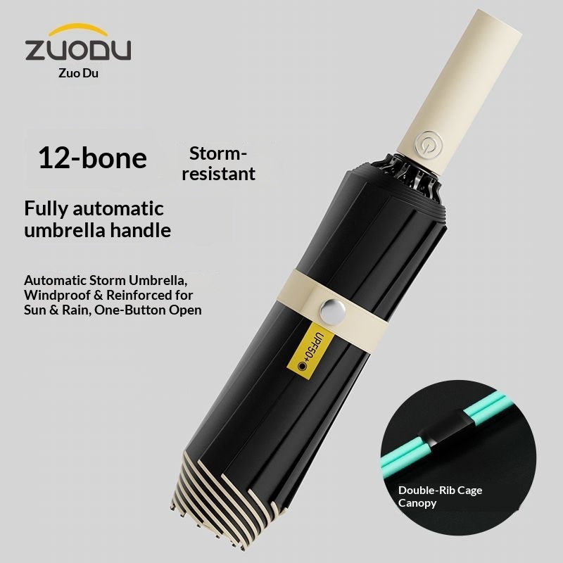 Зонт ZUODU полностью автоматич – обзор и цена Parasol Umbrella Large