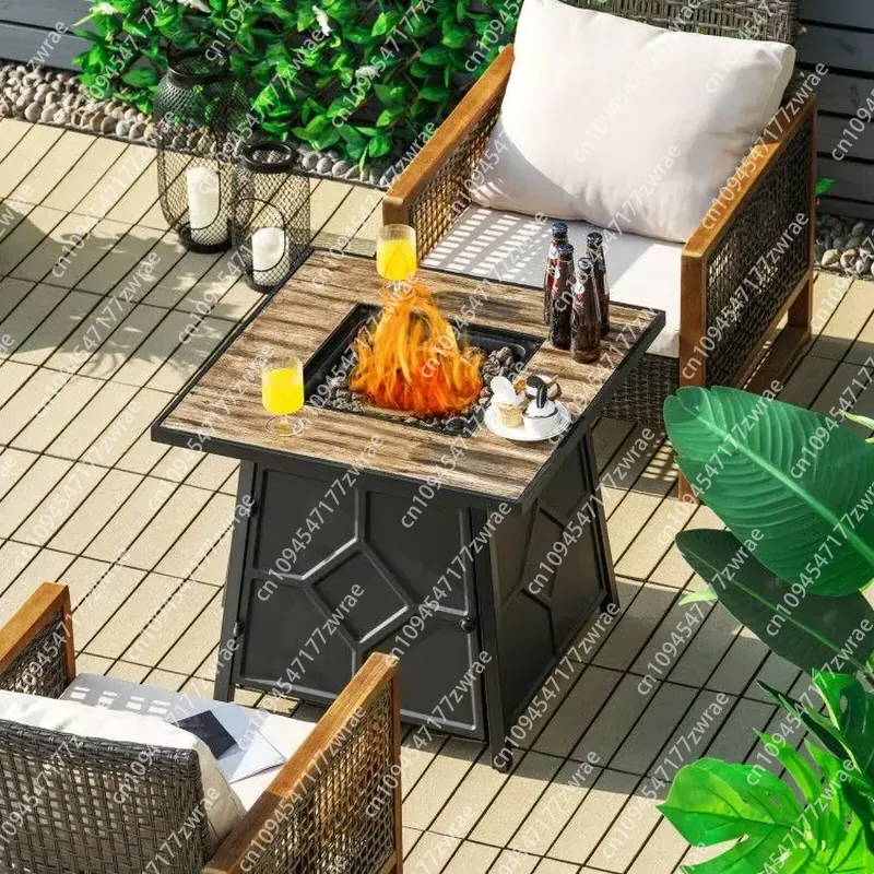Газовый стол-костровище 28 дюй – обзор и цена Outdoor Furniture With Fire Pit Table